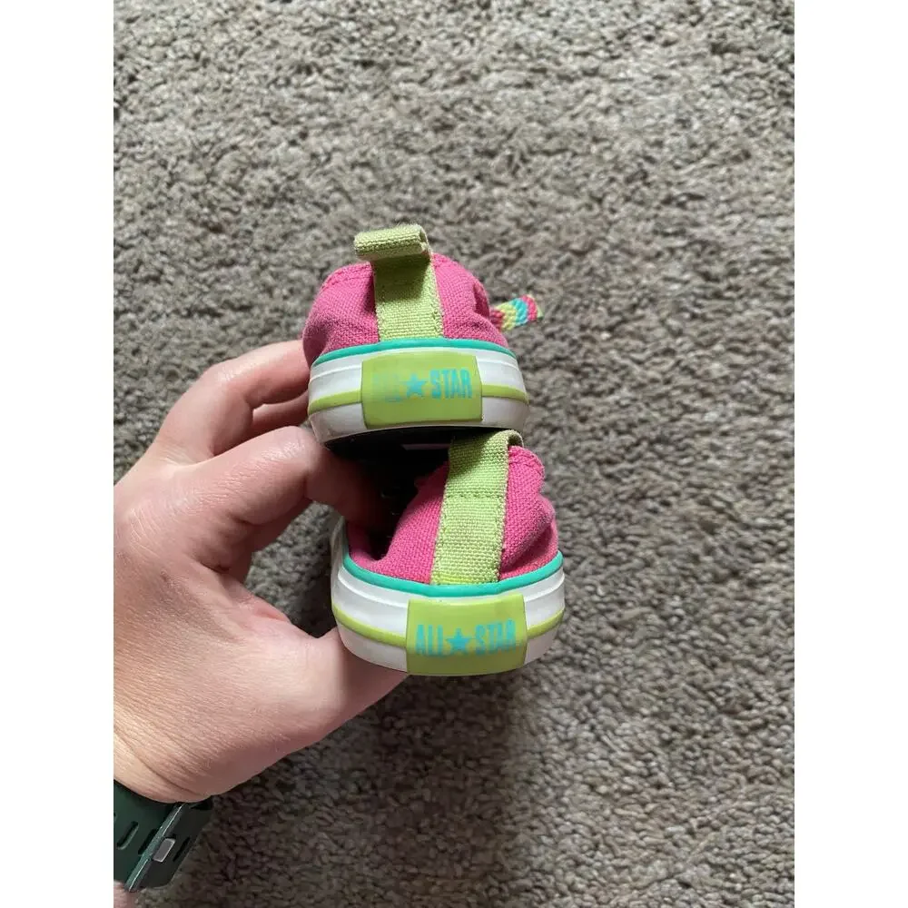 Girls Pink Converse All Star Shoes- size 5